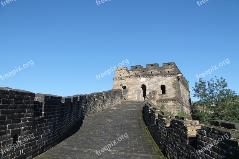 The Great Wall The Great Wall At Mutianyu China If You Are The One Blue Sky And White Clouds