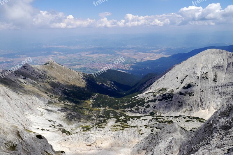 Pirin Bulgaria Rocks Mountains City