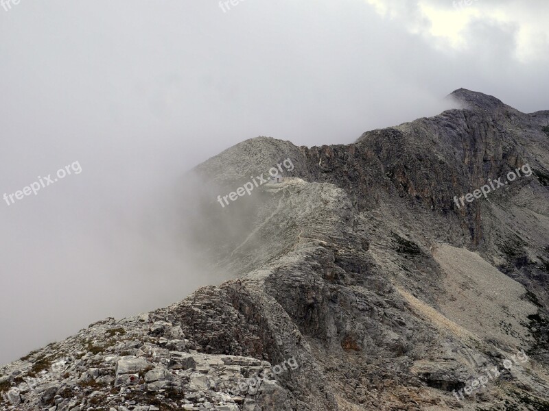 Pirin Bulgaria Mountains Clouds Rocks