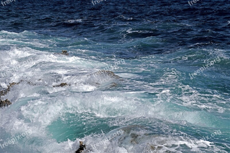 Blue Rock Sea Water View