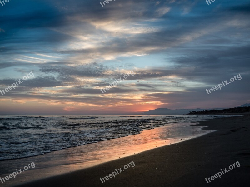 Sunset Cabopino Marbella Malaga Spain