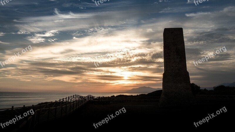 Sunset Cabopino Marbella Malaga Spain