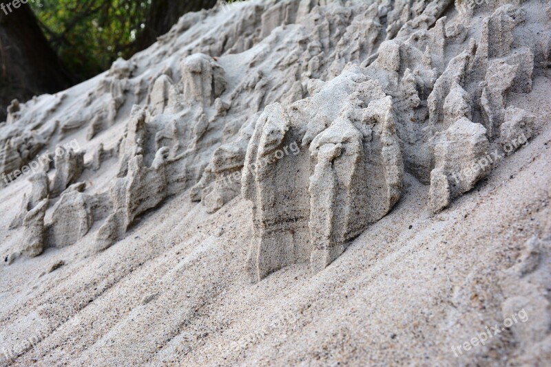 Sand The Sand Dunes Nature Sand Sculptures The Erosion Of