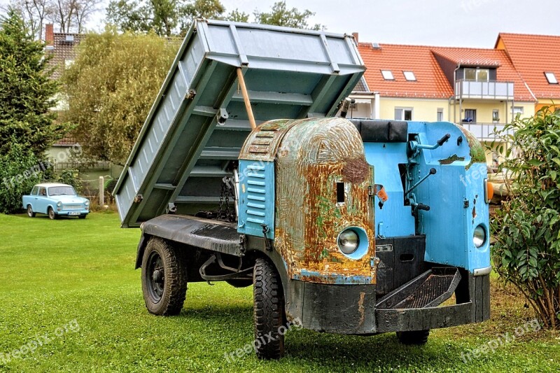 Industrial Vehicle Tipper Old Historically Oldtimer