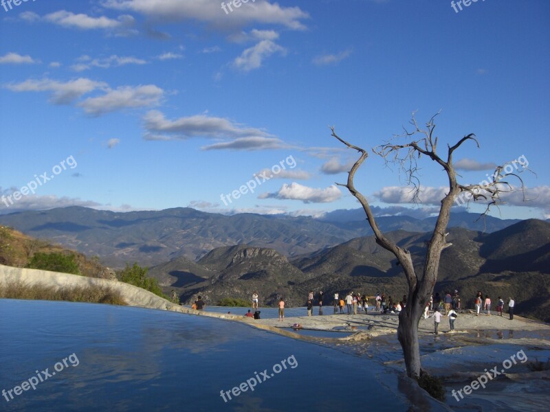 Mexico Oaxaca Hiervé El Agua Tree Source