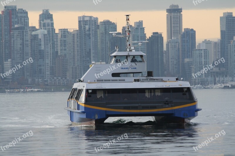 Ferry Seabus Public Transport Vancouver City