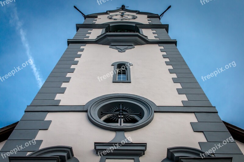 Church Old Worm's Eye View Switzerland Architecture