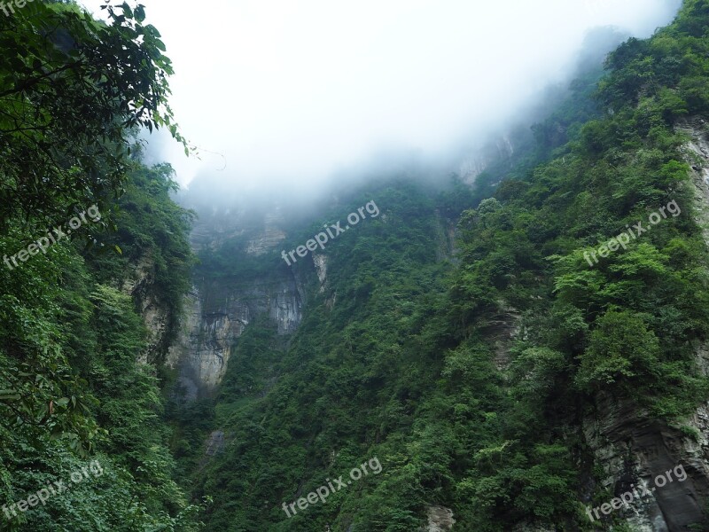 Emeishan Green The Scenery Cloud Free Photos