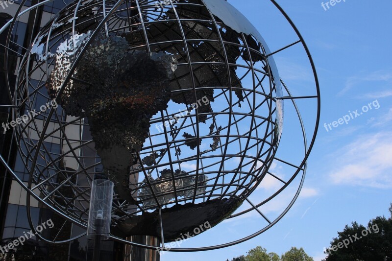 New York Columbus Circle Globe York New