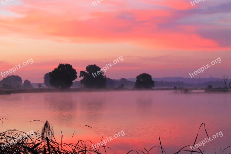 Sunrise Morgenrot Skies Red Morning