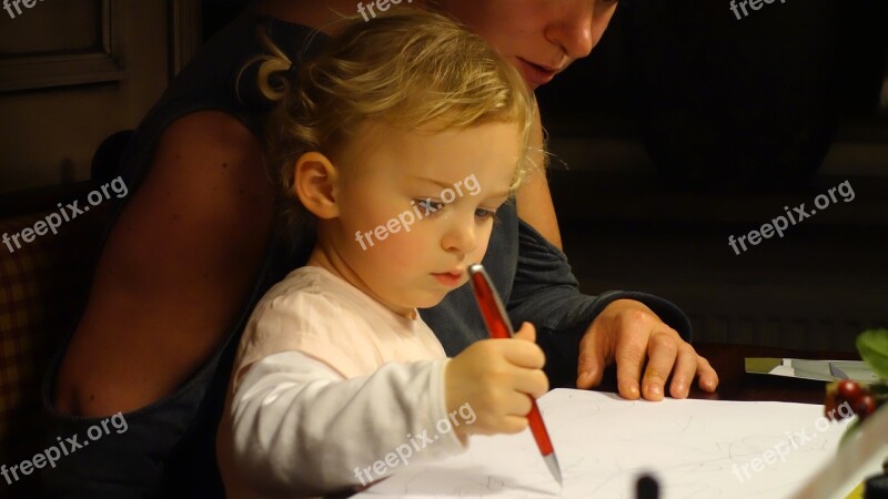 Signs Child Drawing Creative Girl