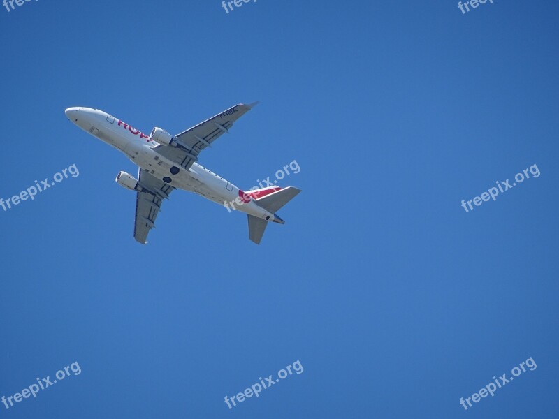 Aircraft Start Departure Sky Blue