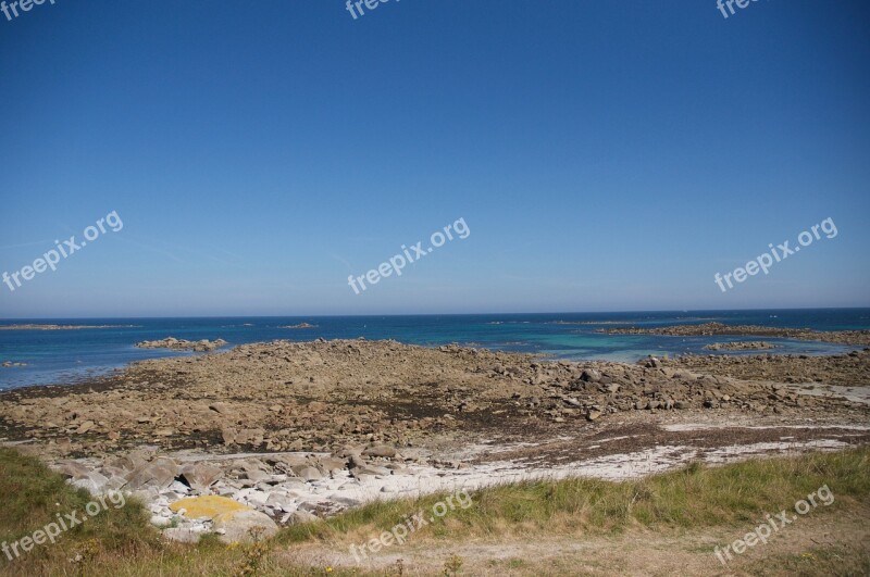 Seaside Beach Sandy Beach Brittany Free Photos