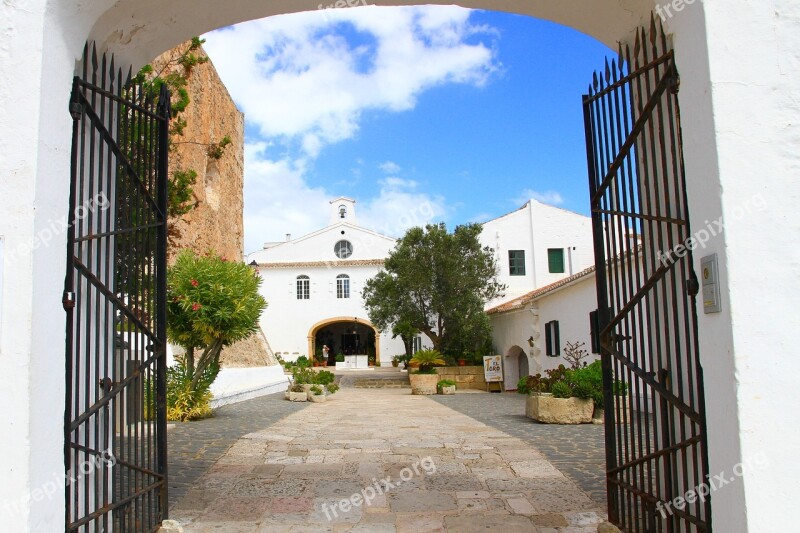 Monte Toro Minorca Monastery Entrance Door Free Photos