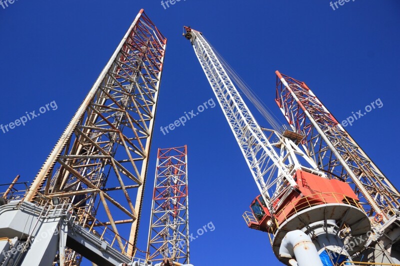 Netherlands Ijmuiden Drilling Rig Offshore