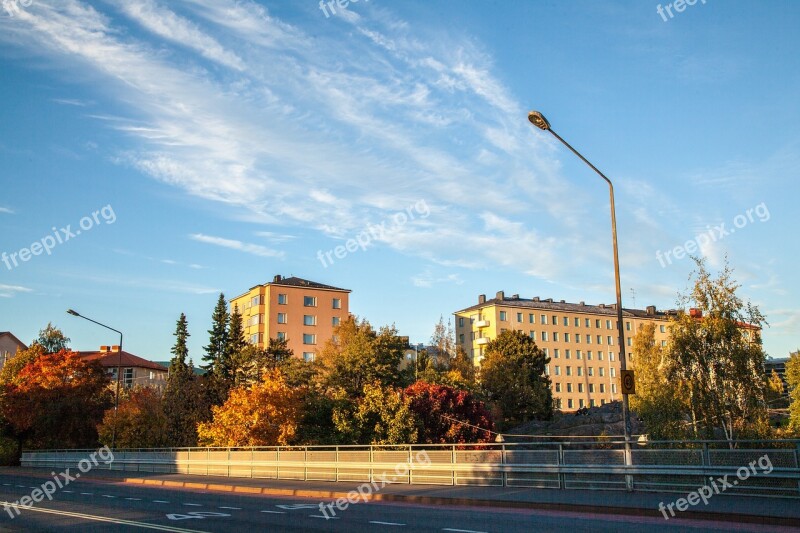 September Helsinki Finland Autumn Street