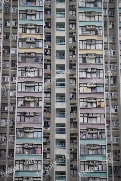 High-rise Flat Apartment Facade Tall