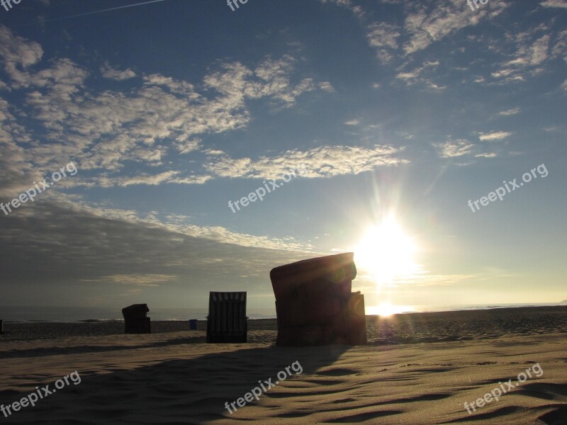 Morning Beach Clouds Beach Sand Sunrise