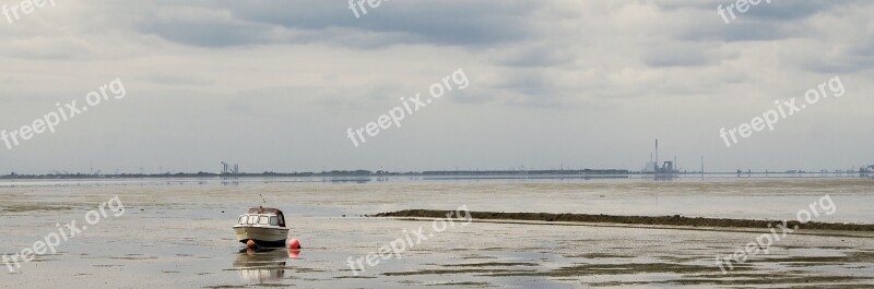 Beach Water Mud Boat Landscape