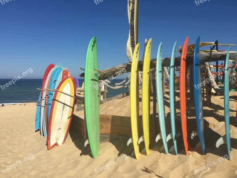 Surf Beach Holiday France Water Sport