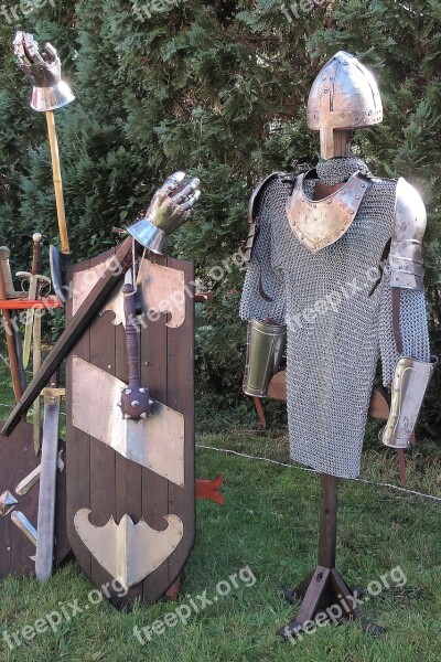 Armor Knight Ritterruestung Helm Middle Ages