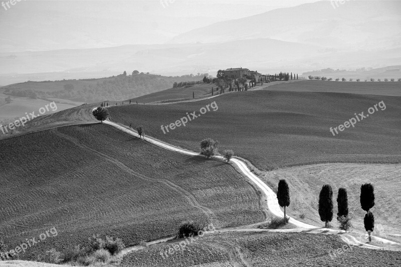 Toscana Landscape Tuscany Countryside Hill Free Photos