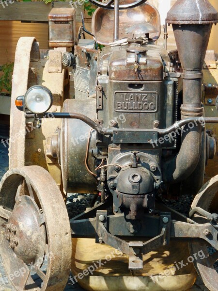 Old Bulldog Historical Agricultural Machinery Historic Tractors Agricultural Machinery