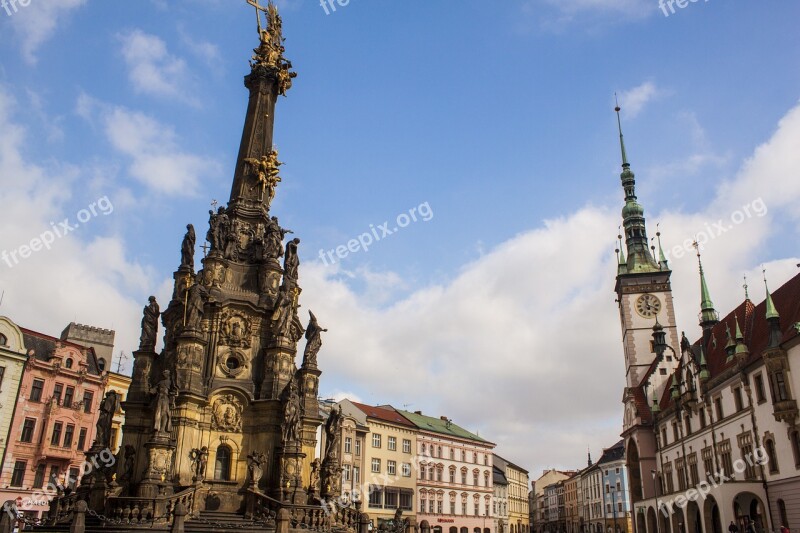 Olomouc Square Czech Republic City Monument