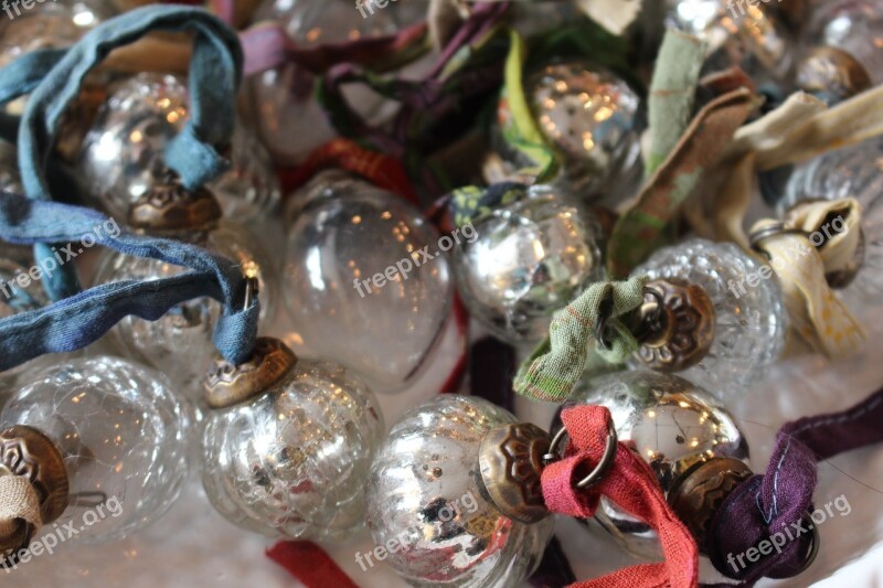 Baubles Christmas Glass Festive Celebration