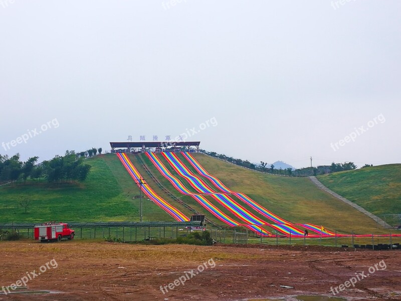 In Rural Areas Scenery Village The Slide Pasture Free Photos