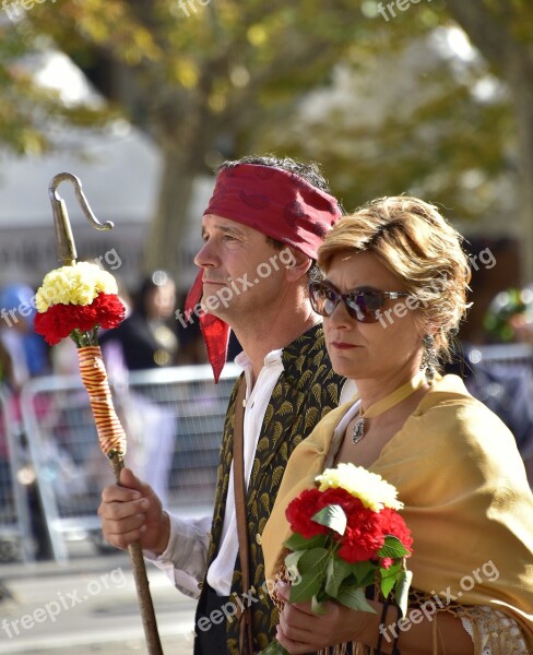 Folklore Devotion Flowers Pillar Saragossa