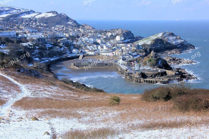 Ilfracombe Devon Snow Seascape Free Photos