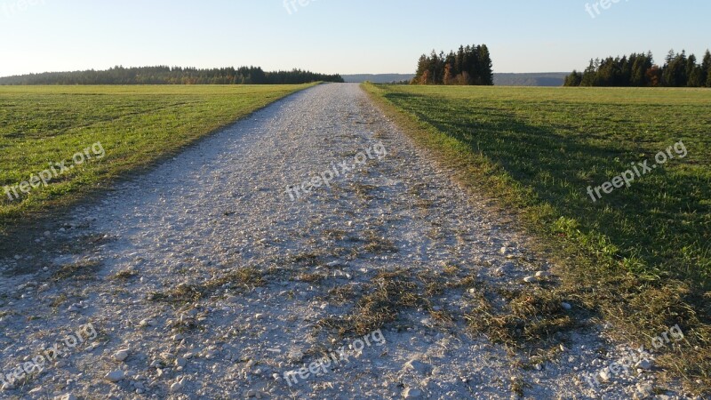 Lane Away Gravel Road Free Photos