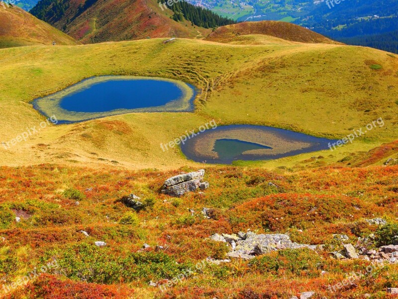 Lake Pond Mountain Landscape Free Photos