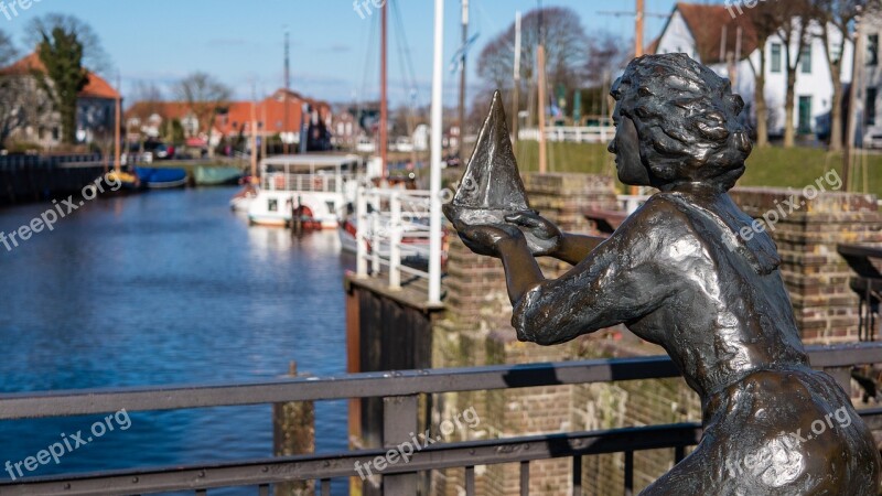 Carolinensiel Port East Frisia Lower Saxony Fishing Port