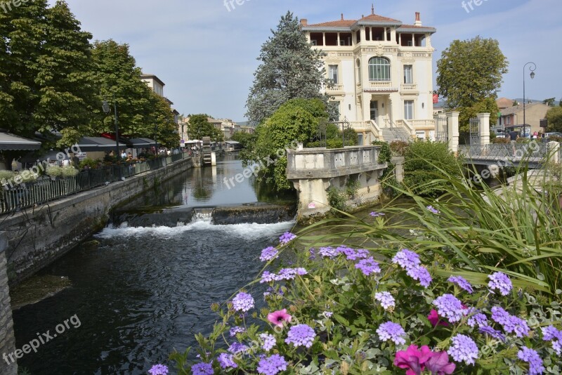 Lisle Sur Sorgue Channel Beautiful Home Facade Water