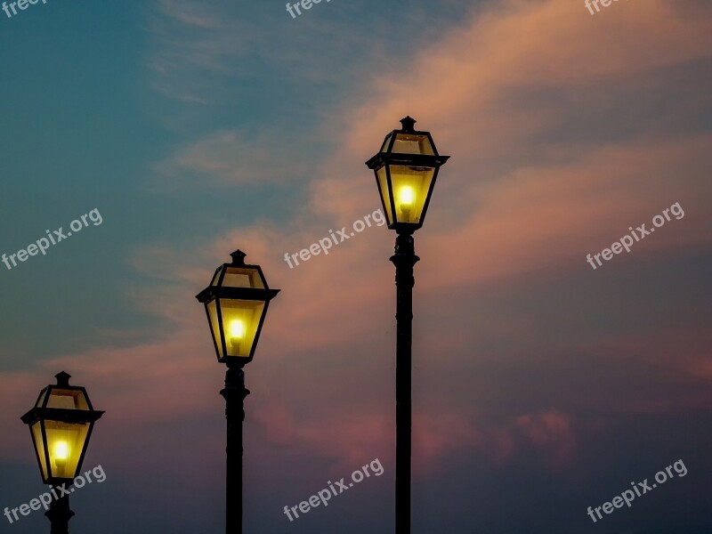 Lights Street Architecture Cloud Lantern