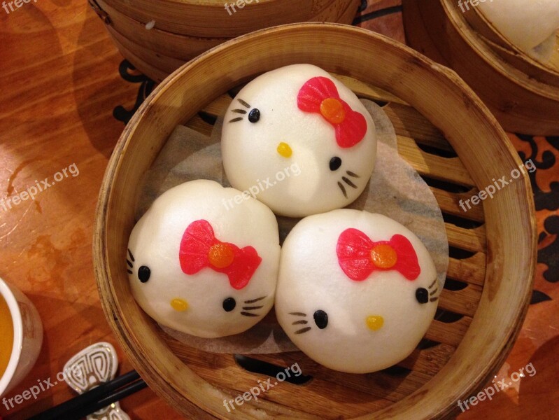 Hello Kitty Dumplings Asia Asian Foods Dumpling