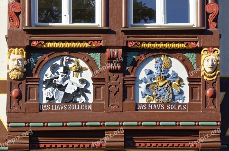 Germany Braunfels Historic Center Truss Facade