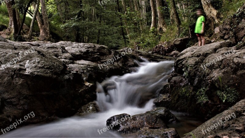 River Riera Natural Park Gualba Montseny