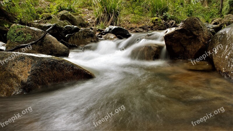 River Riera Natural Park Gualba Montseny