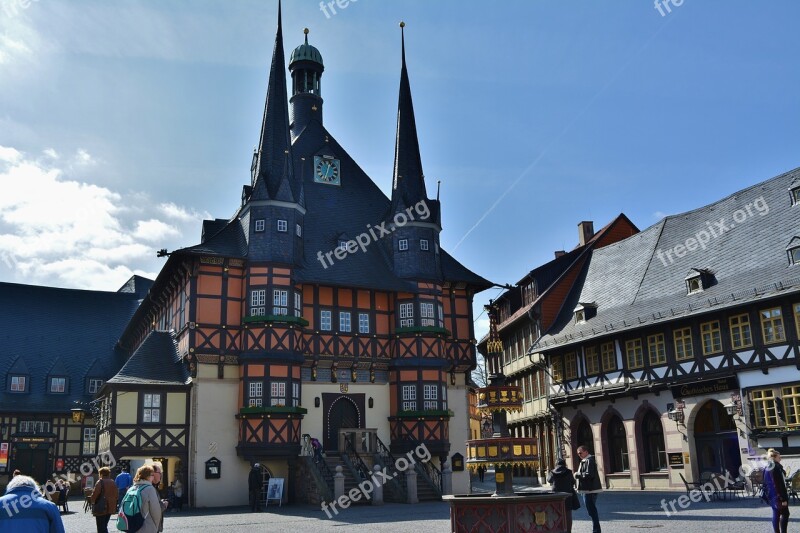 Wernigerode Town Hall Historically Marketplace Places Of Interest