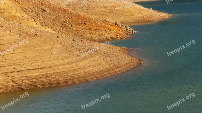 Shasta Lake Shore Water Shoreline Lake