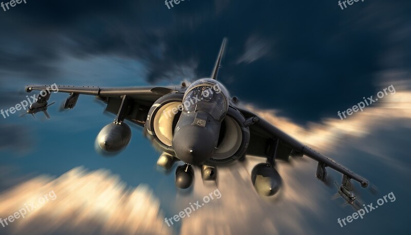 Airplane Harrier Plane Jet Aviation