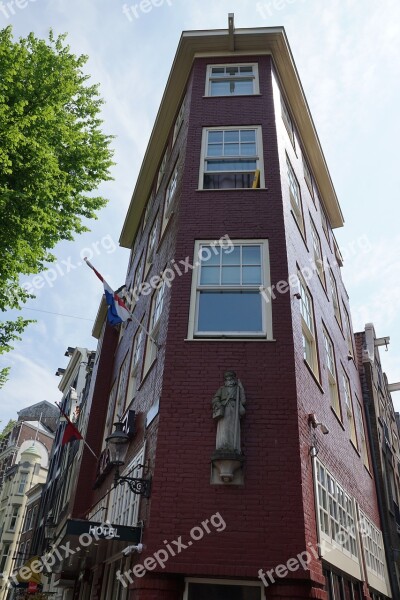 Amsterdam House Building Window Holland