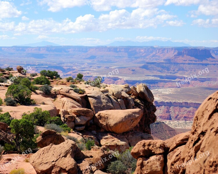 Island In The Sky Rocks Boulders Canyonlands National Park