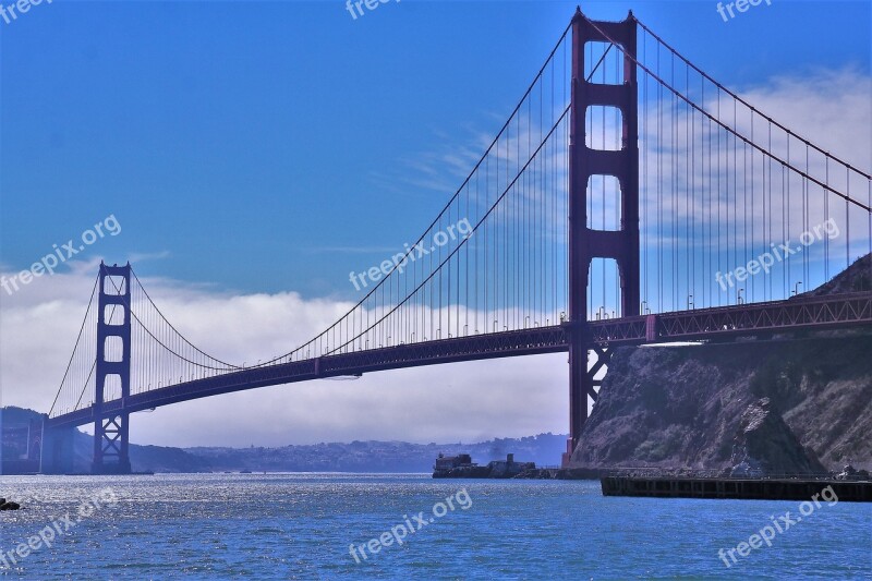 Golden Gate Bridge San Francisco Usa Bridge Architecture