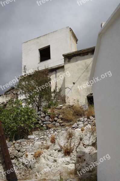 Crete Greece Sky Weather Houses