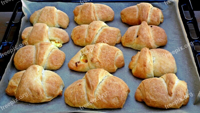 Croissants Cheese Cake Yeast Pastries