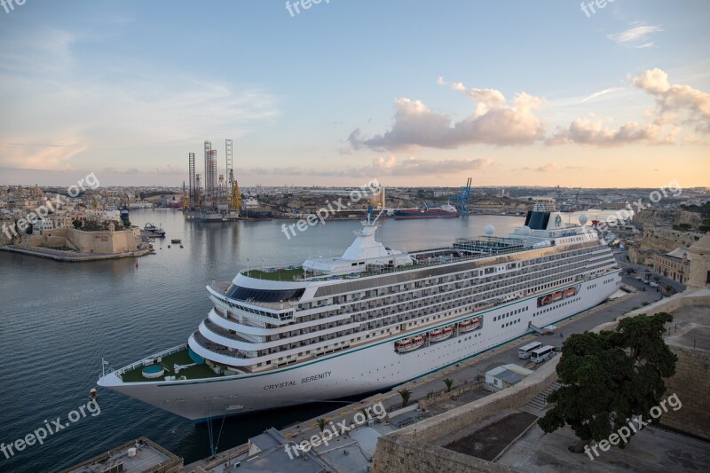 Ship Cruise Ship Cruise Liner Coast Valletta